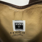 Frye "Melissa Button" Brown Leather Riding Boot