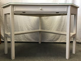Contemporary Ashley Furniture White "Meg" Corner Computer Desk