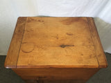 Vintage Craftsman Solid Cedar 1-Cabinet 1-Drawer Lift-Top Chest