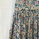 Threads Floral Cotton Pleated Fit & Flare Midi Dress