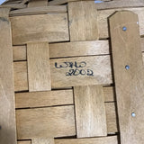 2002 Longaberger Woven Solid Maple Tray Basket