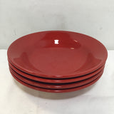 Set of 4 Fun Factory Red Dinner Bowls