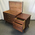 Vintage MCM Lane Walnut Veneer Cedar Chest