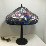 Vintage Art Nouveau Tiffany-Style Stained Glass Table Lamp