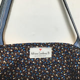 Adriana Cárdenas B. Handmade "Cuadros Azules y Amarillo" Quilted Bag