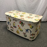 Vintage MCM Pearl-Wick Off-White Vinyl "Gay Time" Toy Chest