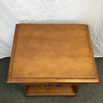 Vintage Ward Cherry Veneer 2-Tier Night Stand