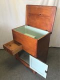 Vintage Craftsman Solid Cedar 1-Cabinet 1-Drawer Lift-Top Chest