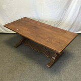Vintage Jacobean Solid Oak Coffee Table
