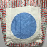 Adriana Cárdenas B. Handmade "Cerezas y Flores" Quilted Bag