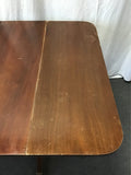 Vintage Mahogany Veneer Drop-Leaf Expanding Dining Table