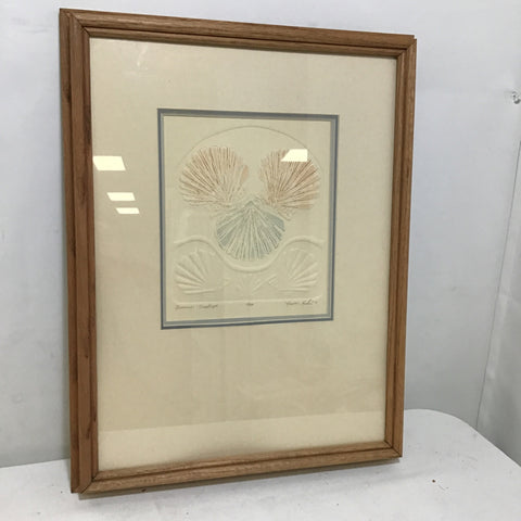 1984 Limited Edition "Summer Scallops" Signed Embossed Print