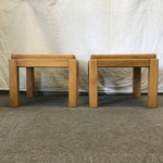 Pair of Vintage Lane Solid & Veneer Oak End Tables