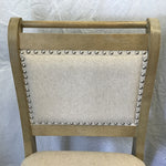 Set of 4 Contemporary Linin "Emmy" Upholstered Counter Stools