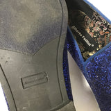 Alberto Fellini "Sparko" Blue Sequin Loafers