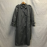 Vintage London Towne Grey Double-Breasted Long Coat