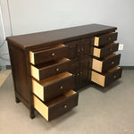 Large Contemporary Lexington Dark Oak 12-Drawer Dresser