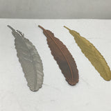 Kayla's Kreations Single Metal Feather Bookmark