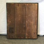 Vintage Green Painted Wood Mirror