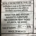 Retired Modern Mission Havertys' "Vintage Autumn" Leather Queen Sleeper Sofa