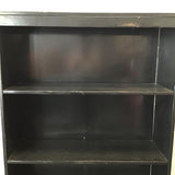 Craftsman Black-Painted Solid Oak 5-Tier Shelf