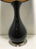 Modern Glossy Black Table Lamp