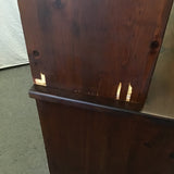 2pc Vintage Craftsman Solid Pine Buffet & Hutch