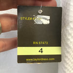 New With Tag! Taylor White Fit & Flare Dress