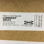 IKEA LOMMARP Black Laminate TV Stand