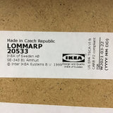 IKEA LOMMARP Black Laminate TV Stand