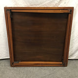 Vintage Custom Mixed Maple & Walnut Veneer Card Table