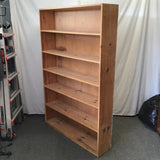 Modern Unfinished Solid Pine 6-Tier Shelf