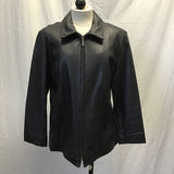 Vintage Covington Black Leather Coat