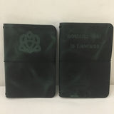 Made Quietly Debossed Green Leather Journal