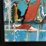 Lambs Wing Framed "Lagoon" 8x10 Abstract Art Print