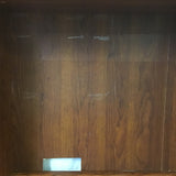 Modern Craftsman Faux-Cherry Laminate Computer Desk & Hutch Set