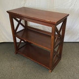 Modern Craftsman Cherry Veneer 3-Tier Shelf