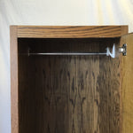 Vintage Medium-Stained Oak Veneer Wardrobe