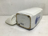 Set of 4 Antique Inge White & Blue Delft Windmill Ceramic Kitchen Canisters