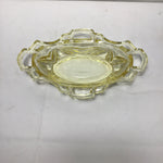 Vintage Indiana Glass Yellow Glass Pickle Bowl