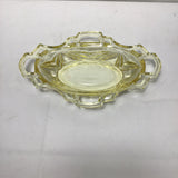 Vintage Indiana Glass Yellow Glass Pickle Bowl