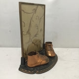 Vintage Copper Metal Shoes 8x10 Picture Frame