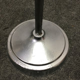 Vintage Atomic Silver Metal Adjustable Height Floor Lamp