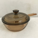 Vintage Visionware Amber 0.5L Covered Saucepan