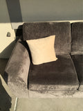 Modern Minhas Furn. "Delano" Grey 3-Cushion Sofa