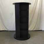 Hammacher Schlemmer Black Laminate Rotating CD/DVD Shelf