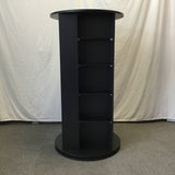Hammacher Schlemmer Black Laminate Rotating CD/DVD Shelf