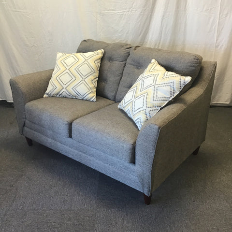 Contemporary MCM Lexington Grey "Lexington" Loveseat