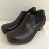 Dansko Brown Leather 2" Block-Heel Ankle Boot