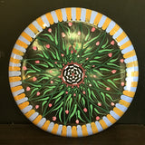 Signed Mackenzie-Childs Inspired Green Painted Charger